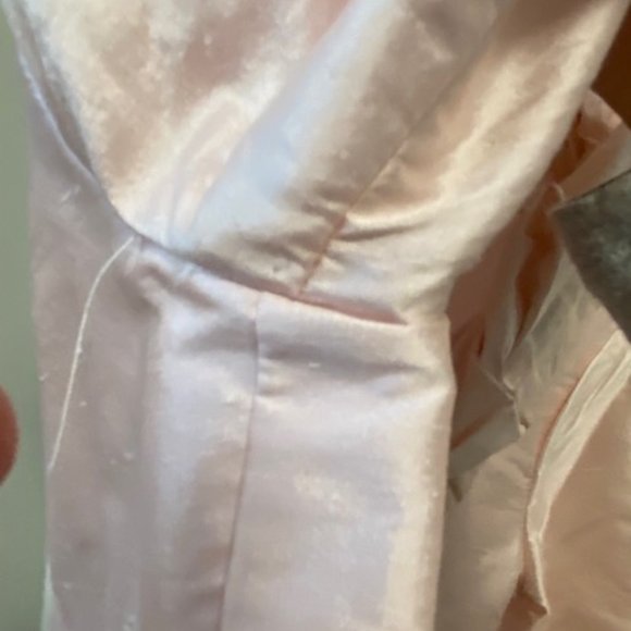 Raw Silk Skirt, Tank and Jacket Set, Baby Pink, Size 4 - Picture 9 of 12